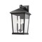 Z-Lite Beacon 3 Light Outdoor Wall Sconce, Black & Clear Beveled 568XL-BK - alternate 1